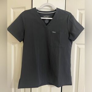 Grey scrub top